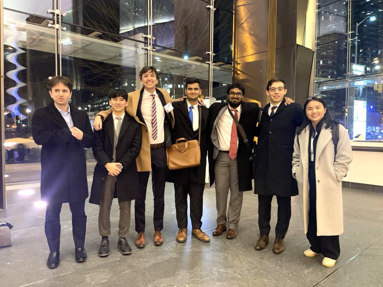 YUSIF members with a mentor at a Fund event