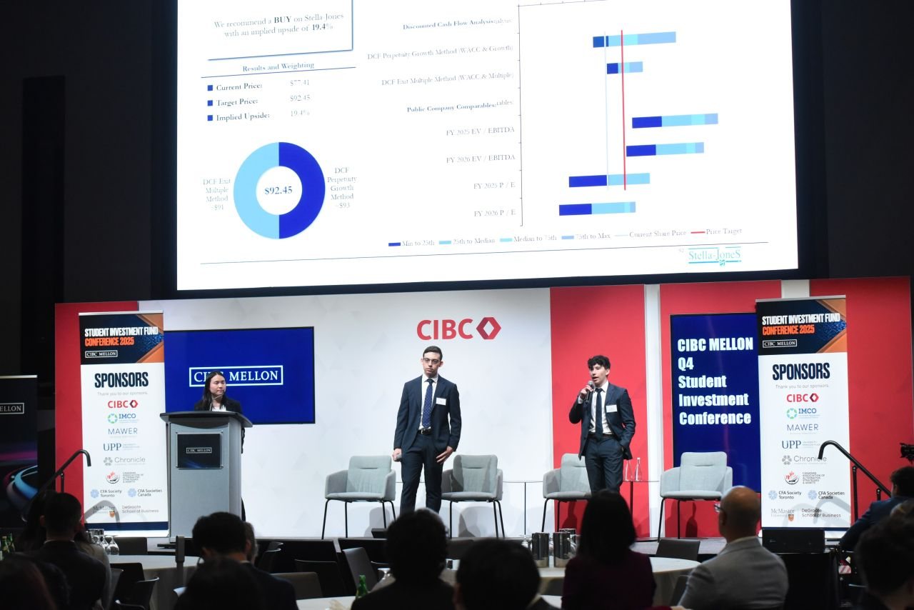 YUSIF presenting at the CIBC Mellon Student Investment Fund Conference