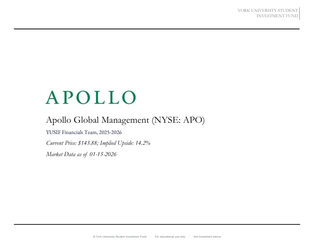 Apollo Global Management, Inc. pitch cover