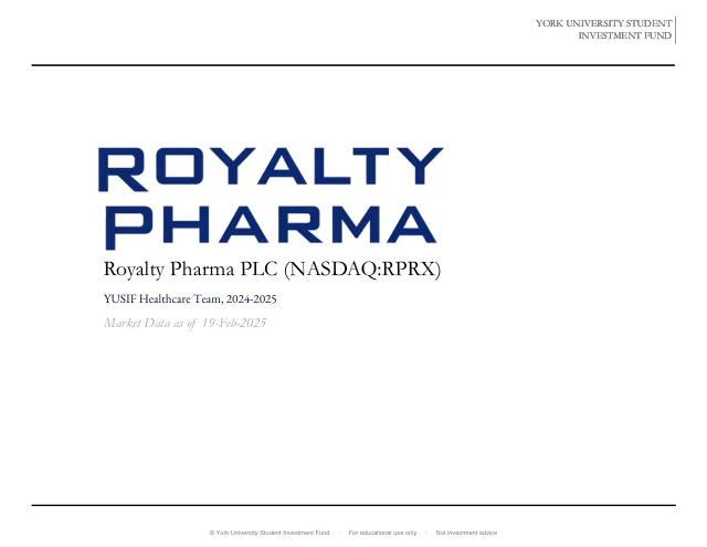 Royalty Pharma PLC pitch cover