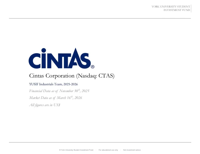 Cintas Corporation pitch cover