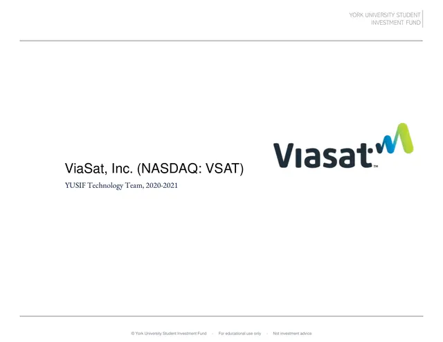 ViaSat, Inc. pitch cover
